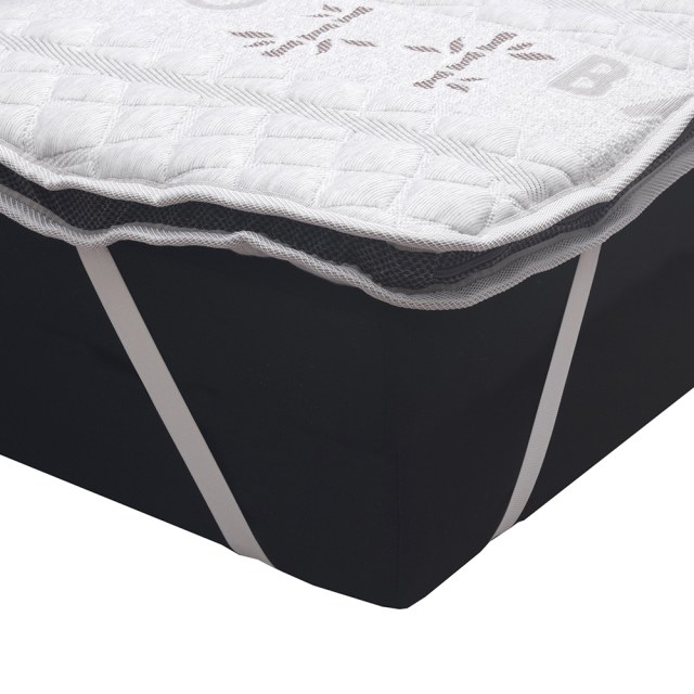 Elastic Corner Straps on Bamboo Premium Mattress Topper