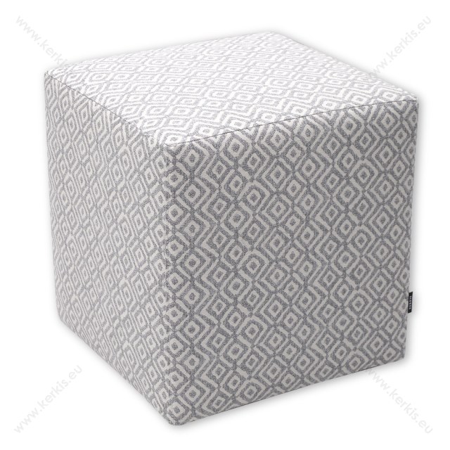 Σκαμπό κύβος γκρι ανοιχτό ρόμβος