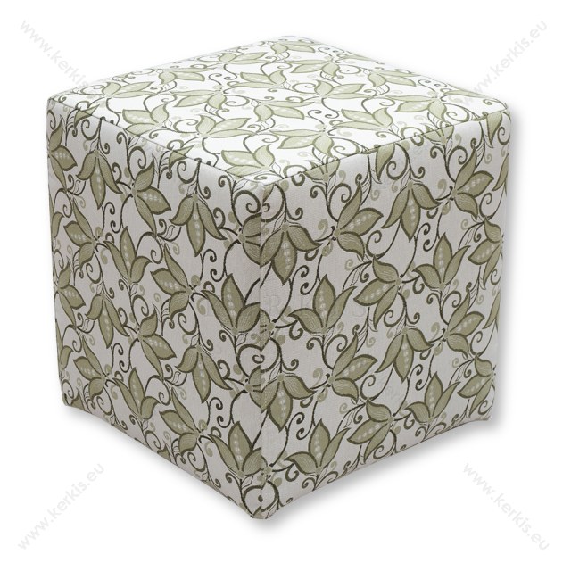 Σκαμπό κύβος πράσινο τουλίπα