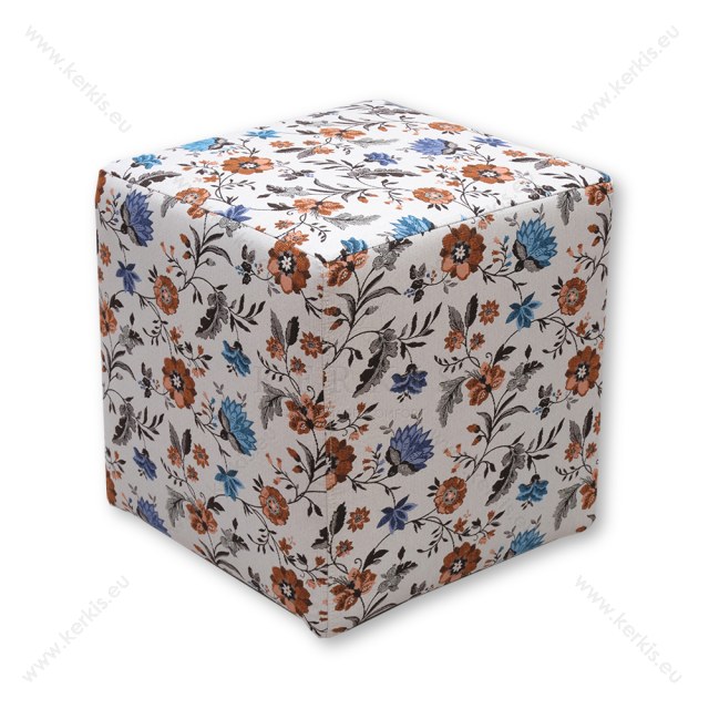 Σκαμπό κύβος floral Σκαμπό κύβος floral