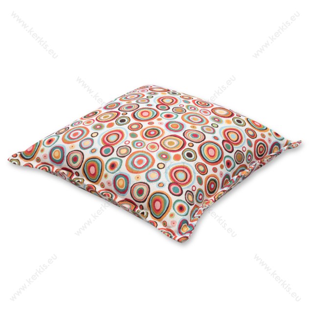 Μαξιλάρα δαπέδου "Λυδία" Boho RIO εκρού φόντο Μαξιλάρα δαπέδου "Λυδία" Boho RIO εκρού φόντο