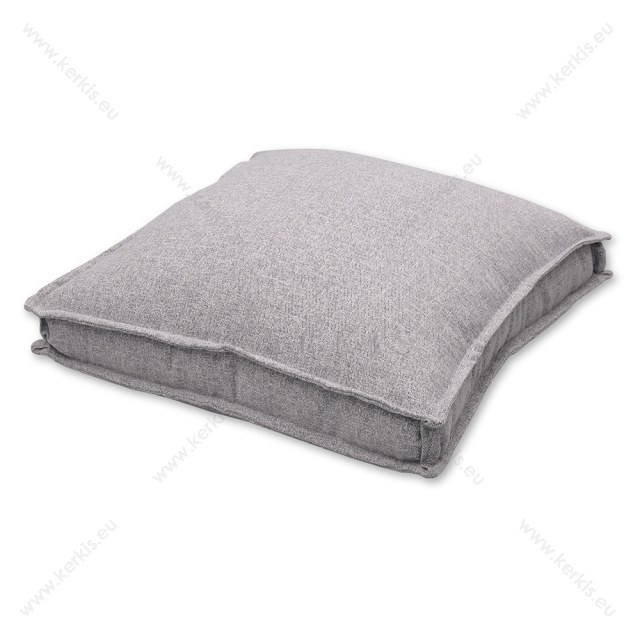 Μαξιλάρα δαπέδου με διακοσμητική ραφή Γκρι ανοιχτό - ROM Μαξιλάρα δαπέδου με διακοσμητική ραφή Γκρι ανοιχτό - ROM