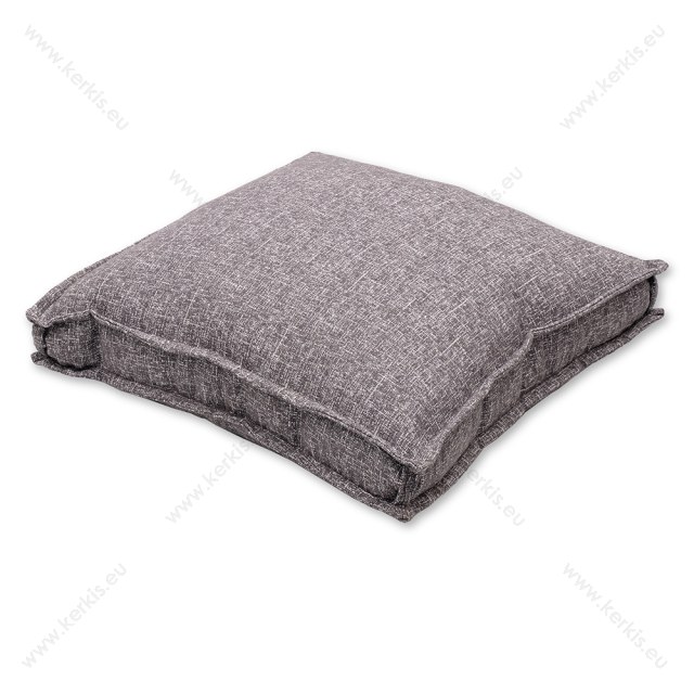 Μαξιλάρα δαπέδου με διακοσμητική ραφή Γκρι σκούρο - ROM Μαξιλάρα δαπέδου με διακοσμητική ραφή Γκρι σκούρο - ROM