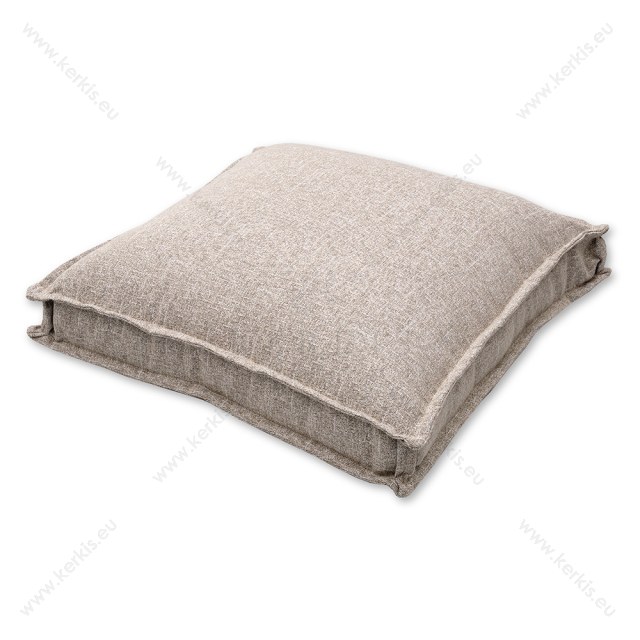 Μαξιλάρα δαπέδου με διακοσμητική ραφή Μπεζ - ROM