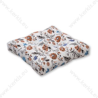 Μαξιλάρι δαπέδου με διακοσμητικά κουμπιά Πολύχρωμα Λουλούδια Μαξιλάρι δαπέδου με διακοσμητικά κουμπιά Πολύχρωμα Λουλούδια