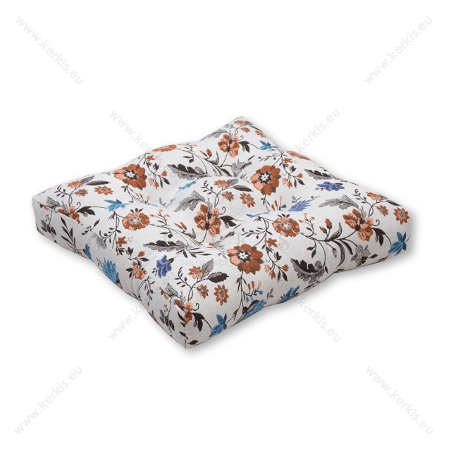 Μαξιλάρι δαπέδου με διακοσμητικά κουμπιά Πολύχρωμα Λουλούδια