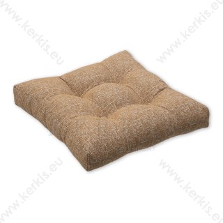 Μαξιλάρα δαπέδου με διακοσμητικά κουμπιά Καφέ - ROM Μαξιλάρα δαπέδου με διακοσμητικά κουμπιά Καφέ - ROM