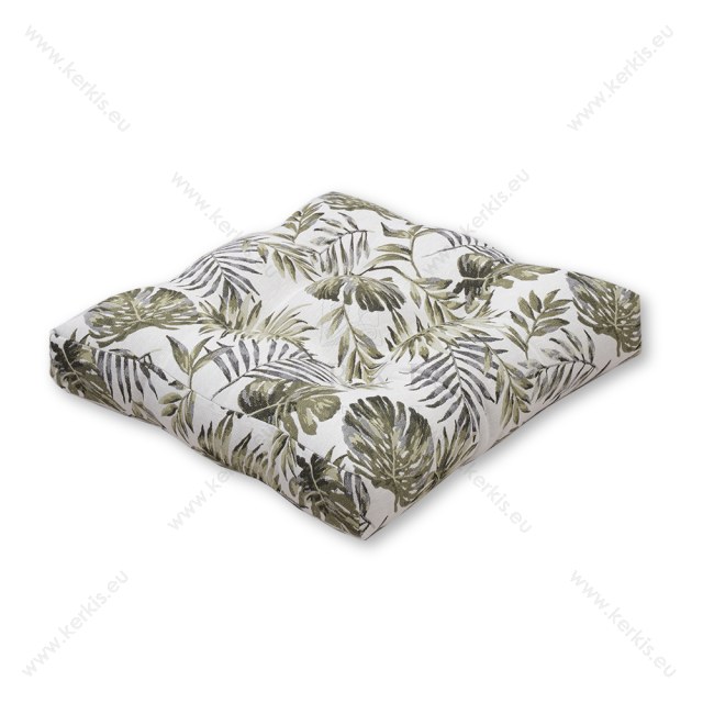 Μαξιλάρι δαπέδου με διακοσμητικά κουμπιά Πράσινο Floral Μαξιλάρι δαπέδου με διακοσμητικά κουμπιά Πράσινο Floral