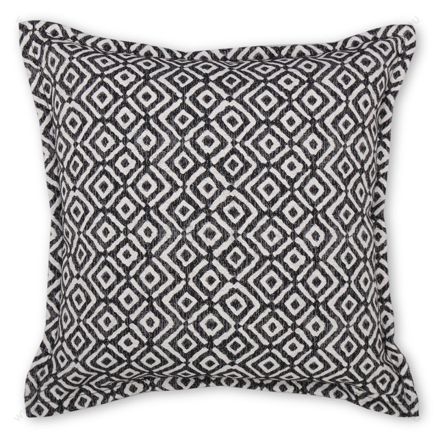 Μαξιλάρι καναπέ διακοσμητικό Μαύρο ρόμβος Μαξιλάρι καναπέ διακοσμητικό Μαύρο ρόμβος