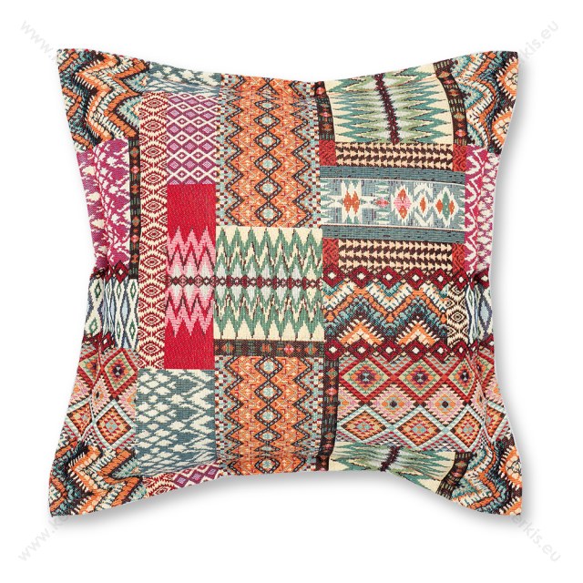 Μαξιλάρι καναπέ διακοσμητικό boho πολύχρωμα τετράγωνα Μαξιλάρι καναπέ διακοσμητικό boho πολύχρωμα τετράγωνα