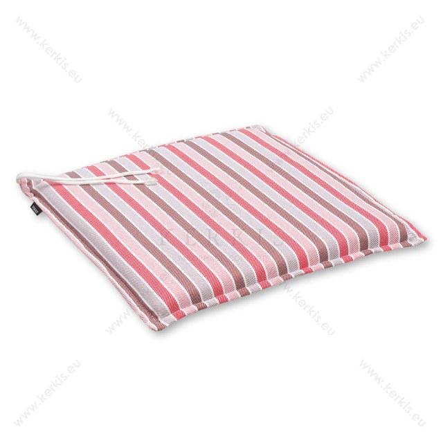 Μαξιλάρι καρέκλας για εξωτερικό χώρο σε κόκκινους χρωματισμούς. 