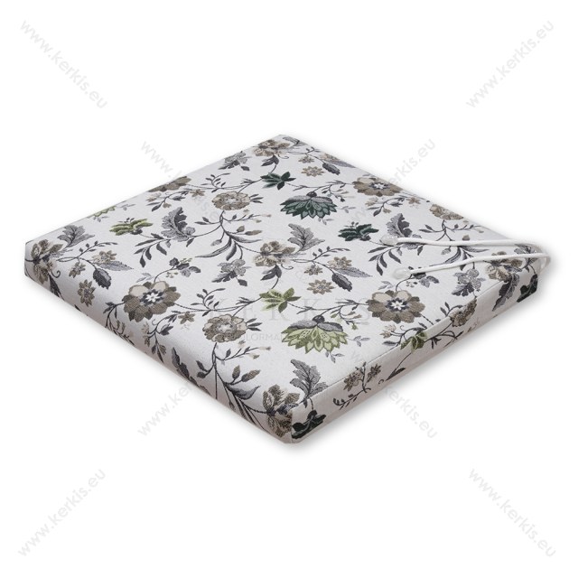 Μαξιλάρι καρέκλας Φλοράλ σε γκρι αποχρώσεις Μαξιλάρι καρέκλας Φλοράλ σε γκρι αποχρώσεις