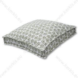 Μαξιλάρα δαπέδου "Κλειώ" Πράσινη φύλλα ελιάς Μαξιλάρα δαπέδου "Κλειώ" Πράσινη φύλλα ελιάς
