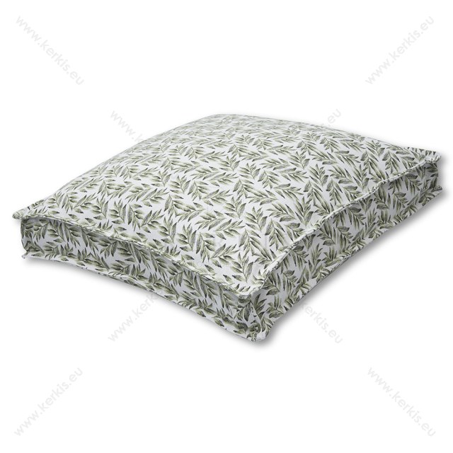 Μαξιλάρα δαπέδου "Κλειώ" Πράσινη φύλλα ελιάς Μαξιλάρα δαπέδου "Κλειώ" Πράσινη φύλλα ελιάς