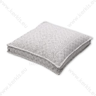 Μαξιλάρα δαπέδου Γκρι ανοιχτό ρόμβος με διακοσμητική ραφή Μαξιλάρα δαπέδου Γκρι ανοιχτό ρόμβος με διακοσμητική ραφή