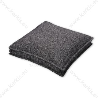 Μαξιλάρα δαπέδου με διακοσμητική ραφή Μαύρο - ROM Μαξιλάρα δαπέδου με διακοσμητική ραφή Μαύρο - ROM