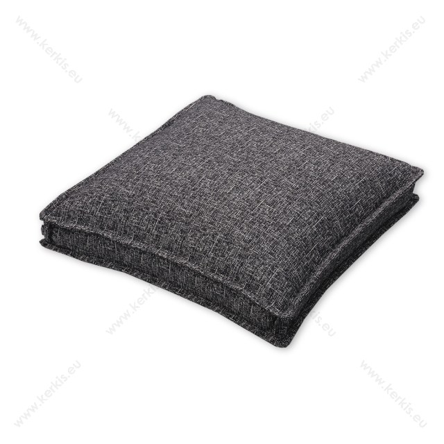 Μαξιλάρα δαπέδου με διακοσμητική ραφή Μαύρο - ROM