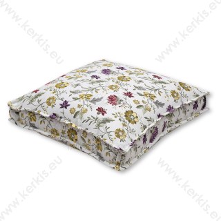 Μαξιλάρα δαπέδου "Κλειώ" λουλούδια σε κίτρινες αποχρώσεις Μαξιλάρα δαπέδου "Κλειώ" λουλούδια σε κίτρινες αποχρώσεις