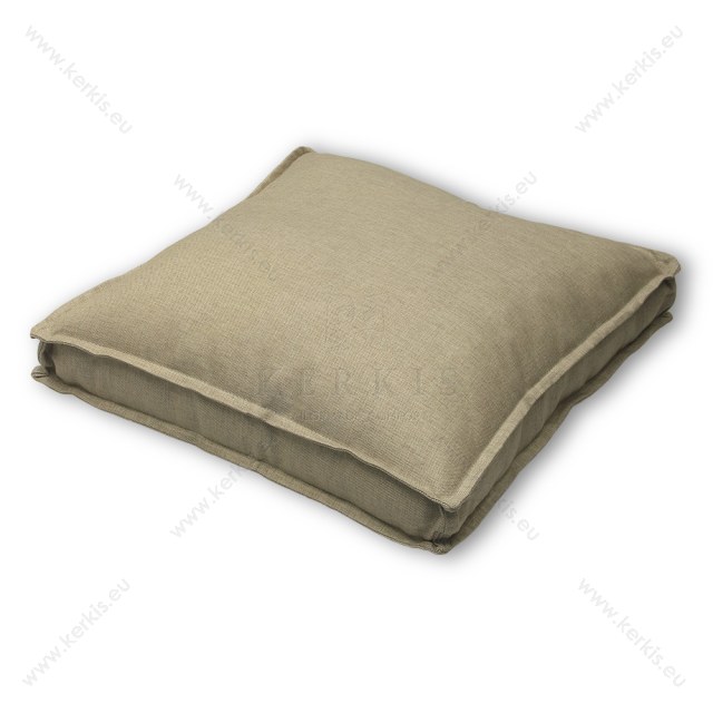 Μαξιλάρα δαπέδου με διακοσμητική ραφή Μπεζ - Γκρι