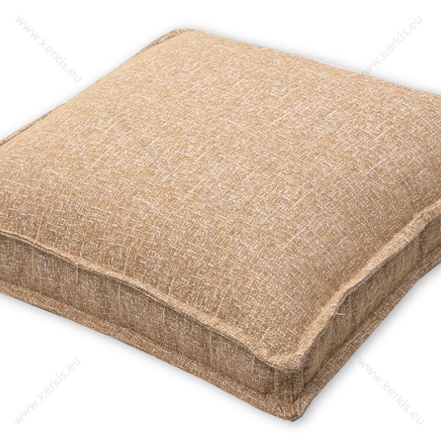 Μαξιλάρα δαπέδου σε καφέ χρώμα, κατάλληλο για εσωτερικούς χώρους. Διαθέτει φερμουάρ στο πίσω μέρος για εύκολο πλήσιμο.