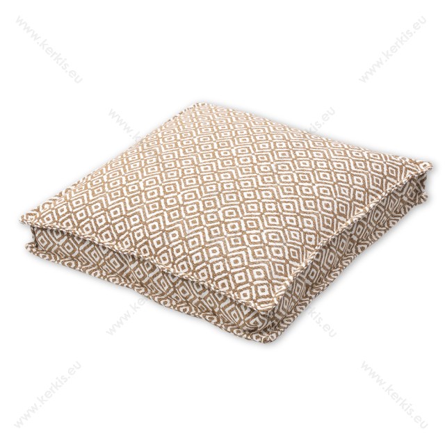 Μαξιλάρα δαπέδου "Κλειώ" σε χρώμα καφέ ρόμβος