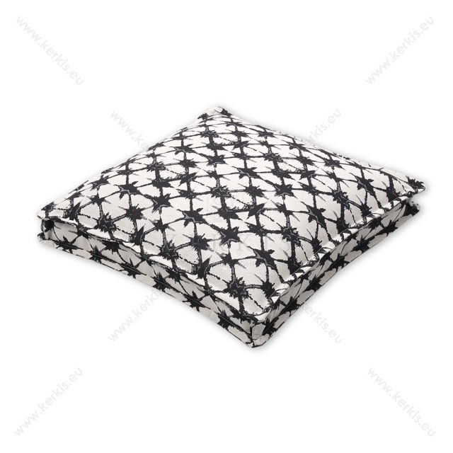 Μαξιλάρα δαπέδου "Κλειώ" σε χρώμα μαύρο splash