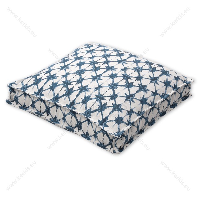 Μαξιλάρα δαπέδου "Κλειώ" σε χρώμα μπλε splash