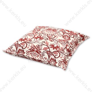 Μαξιλάρα δαπέδου "Λυδία" floral κόκκινη. 70x70εκ. Μαξιλάρα δαπέδου "Λυδία" floral κόκκινη. 70x70εκ.