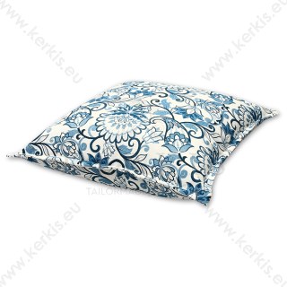 Μαξιλάρα δαπέδου "Λυδία" floral μπλε Μαξιλάρα δαπέδου "Λυδία" floral μπλε