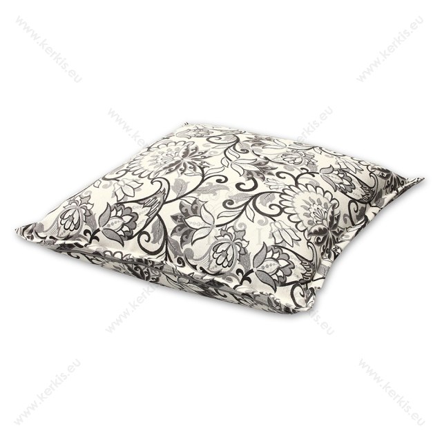 Μαξιλάρα δαπέδου "Λυδία" floral γκρι. 70x70εκ. Μαξιλάρα δαπέδου "Λυδία" floral γκρι. 70x70εκ.