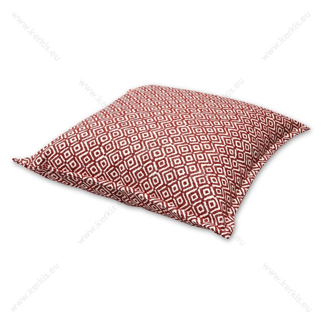 Μαξιλάρα δαπέδου κόκκινη ρόμβος Μαξιλάρα δαπέδου κόκκινη ρόμβος