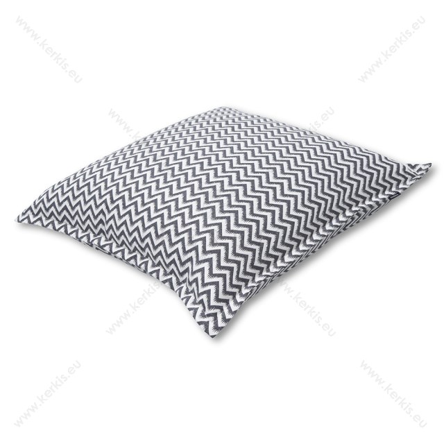 Μαξιλάρα δαπέδου Γκρι ζικ-ζακ Μαξιλάρα δαπέδου Γκρι ζικ-ζακ