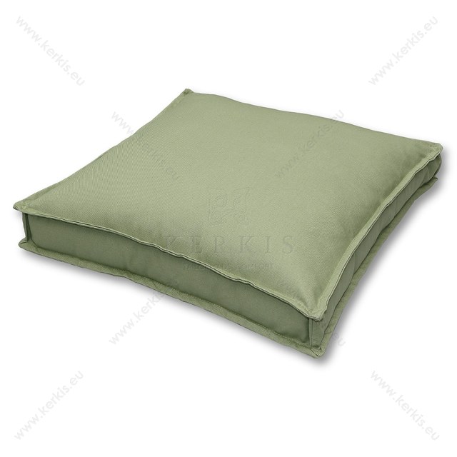 Μαξιλάρα δαπέδου Πράσινη Olive με διακοσμητική ραφή   Μαξιλάρα δαπέδου Πράσινη Olive με διακοσμητική ραφή