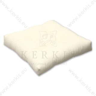 Μαξιλάρι δαπέδου σε χρώμα Εκρού με κουμπιά διακοσμητικά Μαξιλάρι δαπέδου σε χρώμα Εκρού με κουμπιά διακοσμητικά