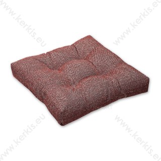 Μαξιλάρι δαπέδου Κόκκινο ψάθα με διακοσμητικά κουμπιά Μαξιλάρι δαπέδου Κόκκινο ψάθα με διακοσμητικά κουμπιά