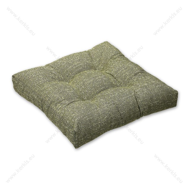 Μαξιλάρι δαπέδου Πράσινο ψάθα με διακοσμητικά κουμπιά