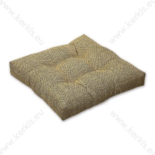 Μαξιλάρι δαπέδου Κίτρινο ψάθα με διακοσμητικά κουμπιά Μαξιλάρι δαπέδου Κίτρινο ψάθα με διακοσμητικά κουμπιά