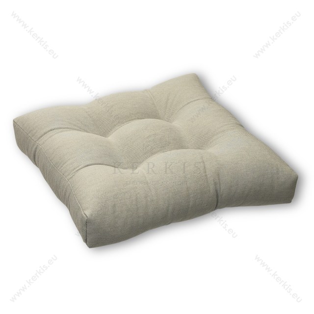 Μαξιλάρι δαπέδου Γκρι Σταχτί με κουμπιά διακοσμητικά