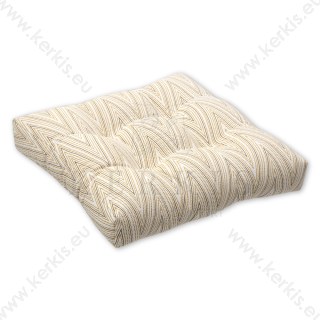 Μαξιλάρι δαπέδου κίτρινες γραμμές, με διακοσμητικά κουμπιά Μαξιλάρι δαπέδου κίτρινες γραμμές, με διακοσμητικά κουμπιά