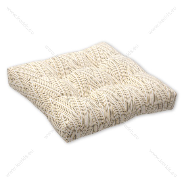 Μαξιλάρι δαπέδου κίτρινες γραμμές, με διακοσμητικά κουμπιά