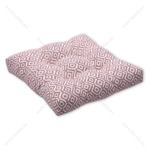 Μαξιλάρι δαπέδου ροζ ρόμβοι, με διακοσμητικά κουμπιά Μαξιλάρι δαπέδου ροζ ρόμβοι, με διακοσμητικά κουμπιά