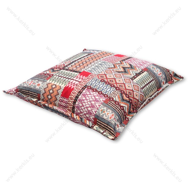 Μαξιλάρα δαπέδου φάκελος με σχέδια Patchwork Κόκκινο