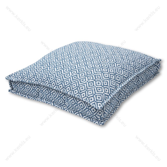 Μαξιλάρα δαπέδου "Κλειώ" σε χρώμα μπλε ρόμβος Μαξιλάρα δαπέδου "Κλειώ" σε χρώμα μπλε ρόμβος