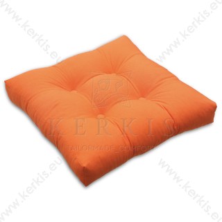 Μαξιλάρα δαπέδου πορτοκαλί με διακοσμητικά κουμπιά Μαξιλάρα δαπέδου πορτοκαλί με διακοσμητικά κουμπιά