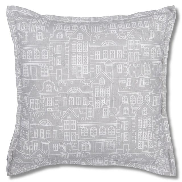 Μαξιλάρι καναπέ διακοσμητικό με σχέδια σπιτάκια Μαξιλάρι καναπέ διακοσμητικό με σχέδια σπιτάκια