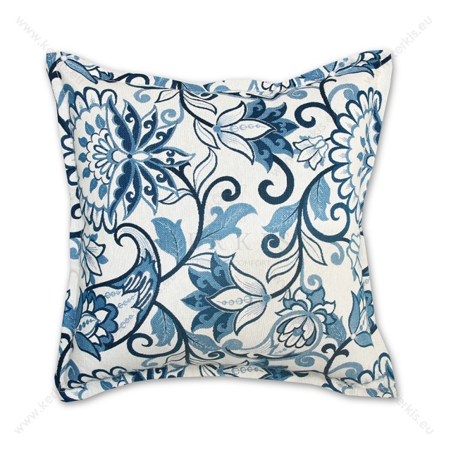 Μαξιλάρι καναπέ διακοσμητικό floral Μπλε Μαξιλάρι καναπέ διακοσμητικό floral Μπλε