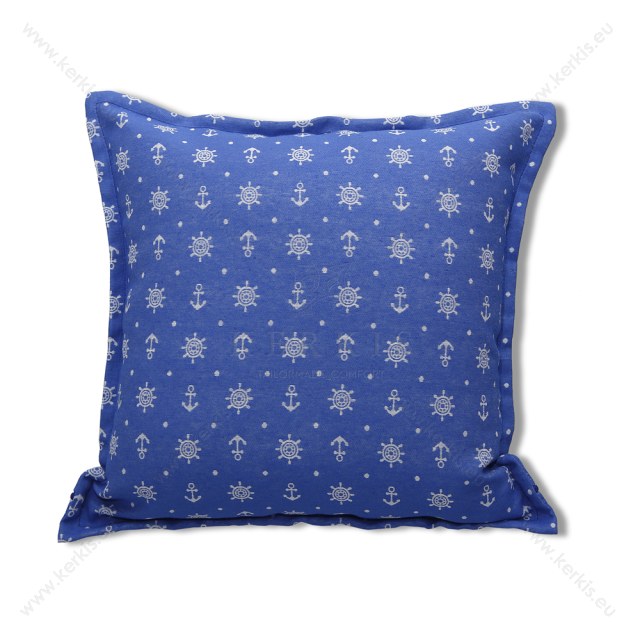 Μαξιλάρι διακοσμητικό με ναυτικά σχέδια μπλε Μαξιλάρι διακοσμητικό με ναυτικά σχέδια μπλε