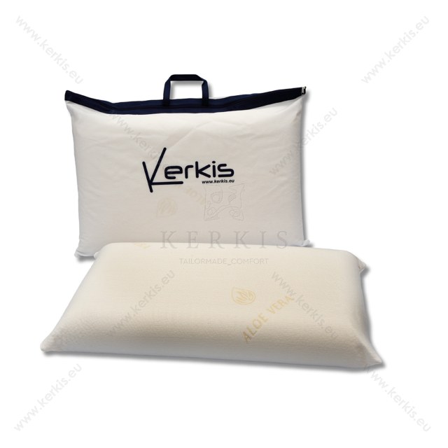 Μαξιλάρι ύπνου σε διάσταση 65Χ40Χ14 με Memory Visco Elastic και ύφασμα ALOE VERA