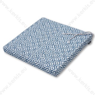 Μαξιλάρι καρέκλας μπλε ρόμβος Μαξιλάρι καρέκλας μπλε ρόμβος