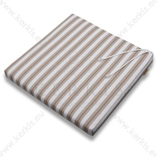 Μαξιλάρι καρέκλας Μπεζ ριγέ  Μαξιλάρι καρέκλας Μπεζ ριγέ